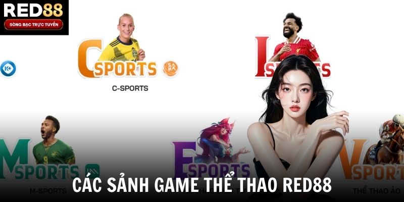 Các sảnh game thể thao Red88