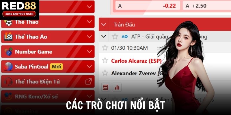 Các trò chơi nổi bật