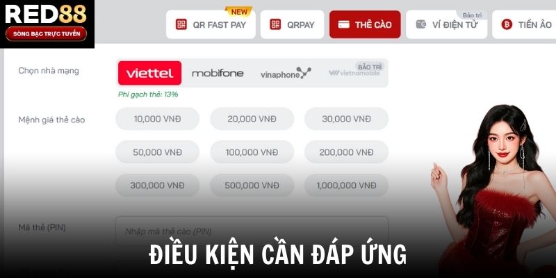 Điều kiện cần đáp ứng